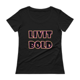 Color-Up Ladies' Scoopneck T-Shirt - 9 Colors - LiVit BOLD