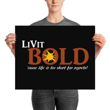 LiVit BOLD Poster - Black - LiVit BOLD