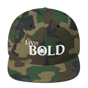 LiVit BOLD Snapback Hat - Army Style Collection - LiVit BOLD