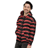 SERIOUSLY All-Over Print Unisex Hoodie - Black