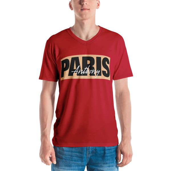 Anthony Paris - Luxury Casual Men's V-Neck T-shirt - LiVit BOLD