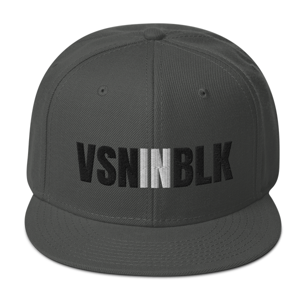 VSNINBLK Snapback Hat - 8 Colors - LiVit BOLD