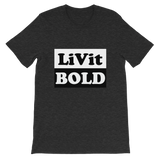LiVit BOLD Black and White Box Short-Sleeve Unisex T-Shirt - 7 Colors - LiVit BOLD