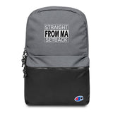 Straight From Ma Setback Embroidered Champion Backpack - LiVit BOLD