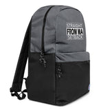 Straight From Ma Setback Embroidered Champion Backpack - LiVit BOLD