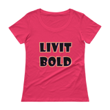 Color-Up Ladies' Scoopneck T-Shirt - 9 Colors - LiVit BOLD
