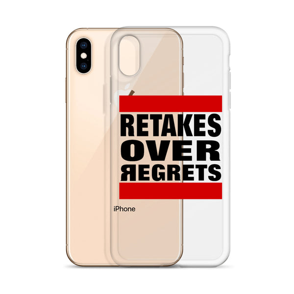 Retake Over Regrets iPhone Cases