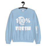 100% FRESH Unisex Sweatshirt - 9 Colors - LiVit BOLD