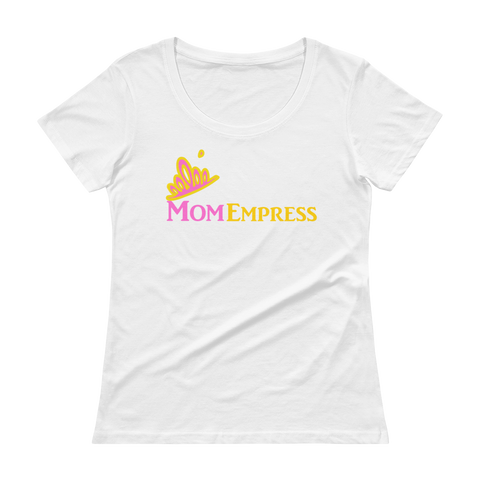MomEmpress Ladies Scoopneck T-Shirt with Tear Away Label - 3 Colors - LiVit BOLD - LiVit BOLD
