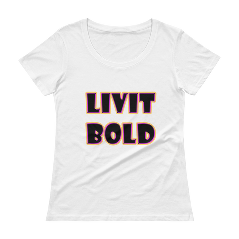 Color-Up Ladies' Scoopneck T-Shirt - 9 Colors - LiVit BOLD
