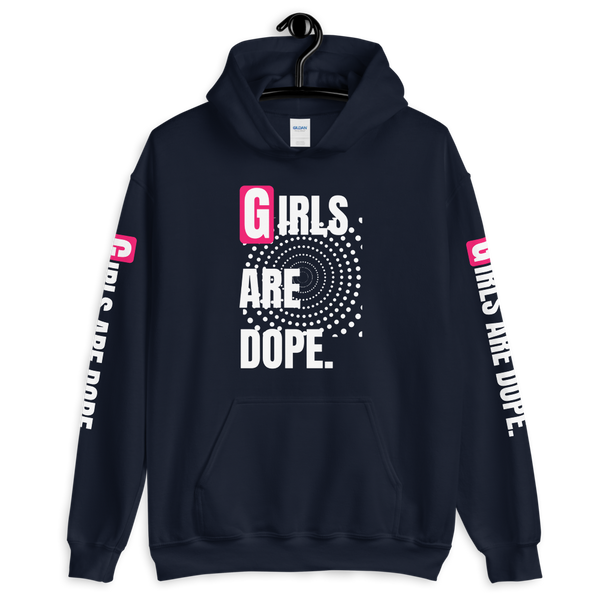 Girls Are Dope Hoodie with Logo on Sleeves - 7 Colors - LiVit BOLD