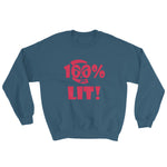 100% Lit - Unisex Sweatshirt - 5 Colors - LiVit BOLD - LiVit BOLD