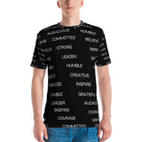 All Over Print Motivational Men's T-shirt - LiVit BOLD