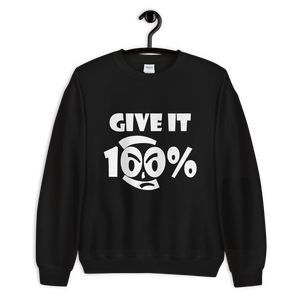 Give It 100% Unisex Sweatshirt - 9 Colors - LiVit BOLD