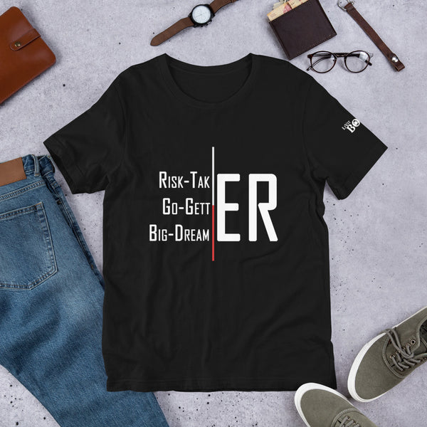 Risk-Taker. Go-Getter. Big-Dreamer. Short-Sleeve Unisex T-Shirt - 8 Colors - LiVit BOLD