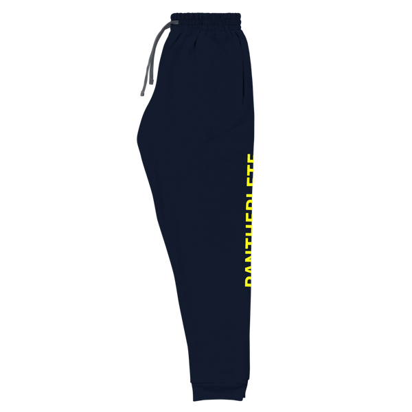 Pantherlete Athletics Unisex Joggers. Printed on Both Sides of Legs Up and Down Style - 4 Colors - LiVit BOLD