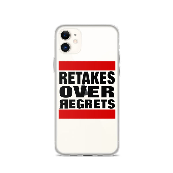 Retake Over Regrets iPhone Cases