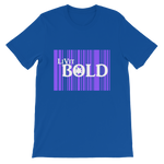 LiVit BOLD White over Purple Short-Sleeve Unisex T-Shirt - 7 Colors - LiVit BOLD
