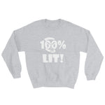 100% Lit - Unisex Sweatshirt - 8 Colors - LiVit BOLD - LiVit BOLD
