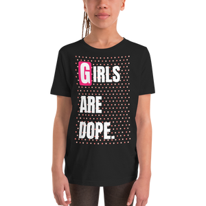 Girls Are Dope (GAD) dOTS A Lot Black Short Sleeve Girl Size T-Shirt - LiVit BOLD