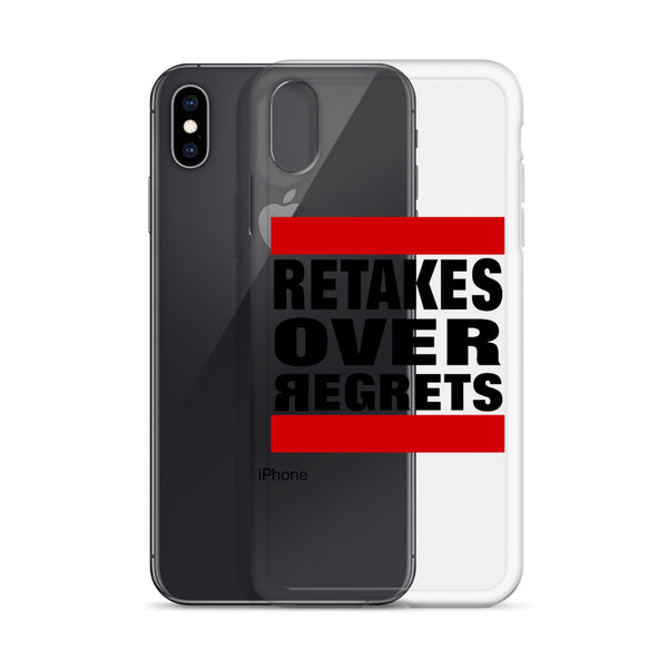 Retake Over Regrets iPhone Cases