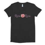 Rosa Rosa (Pink Rose in Italian) Women's Tri-Blend T-Shirt - 6 Colors - LiVit BOLD