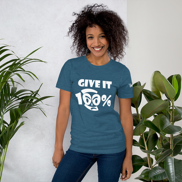 Give It 100% Short-Sleeve Unisex T-Shirt - 19 Colors - LiVit BOLD