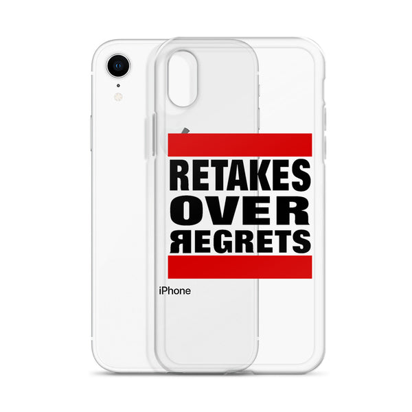 Retake Over Regrets iPhone Cases