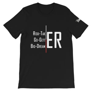 Risk-Taker. Go-Getter. Big-Dreamer. Short-Sleeve Unisex T-Shirt - 8 Colors - LiVit BOLD