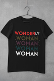 WONDERLY WOMAN - Black Soft T-Shirt
