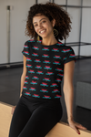 Classy, Cute & Powerful All-Over Print Women's T-Shirt (Black)