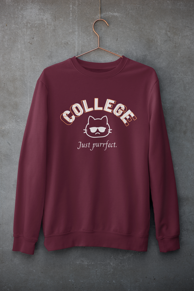 Just Purrfect - College Cat Merch (3 Colors)