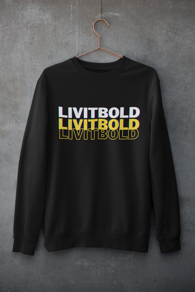 LiVit BOLD Black Unisex Sweatshirt