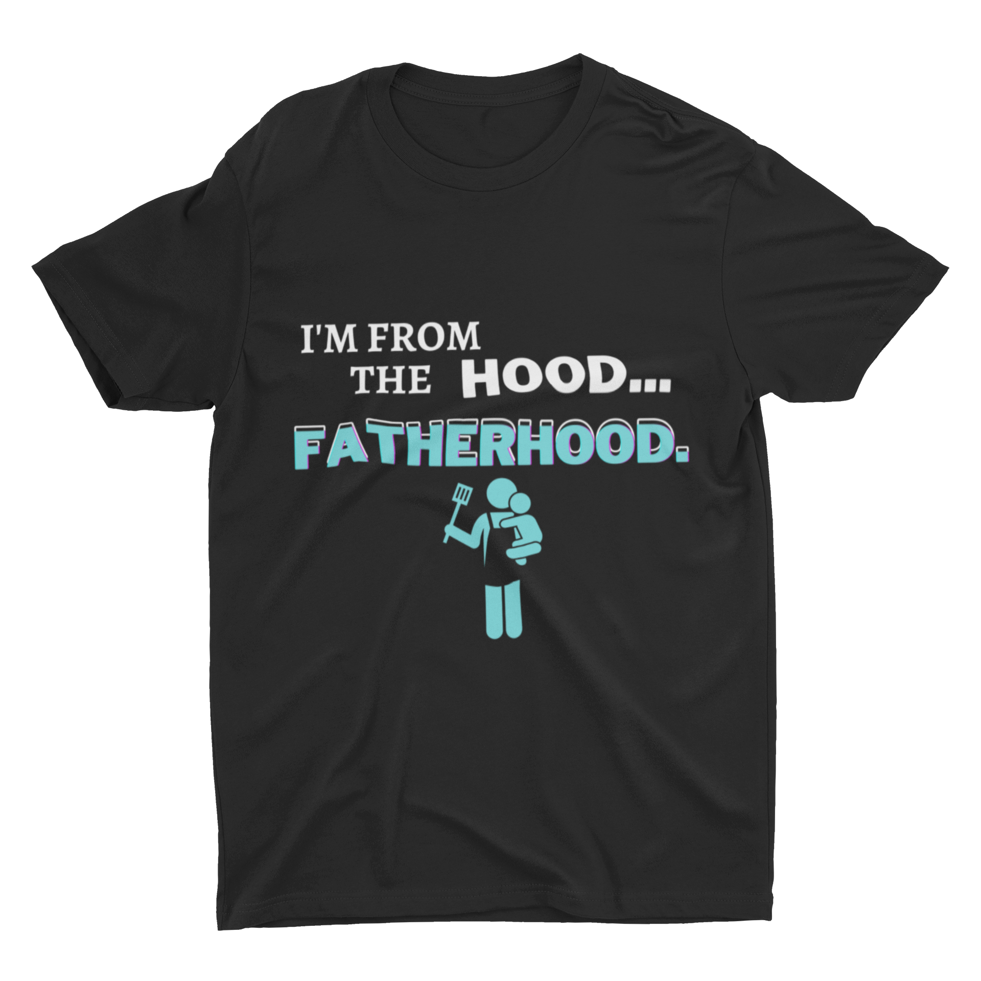 Funny "I'm From The Hood" Parents' T-Shirts (3 Styles - 3 Colors Ea.)