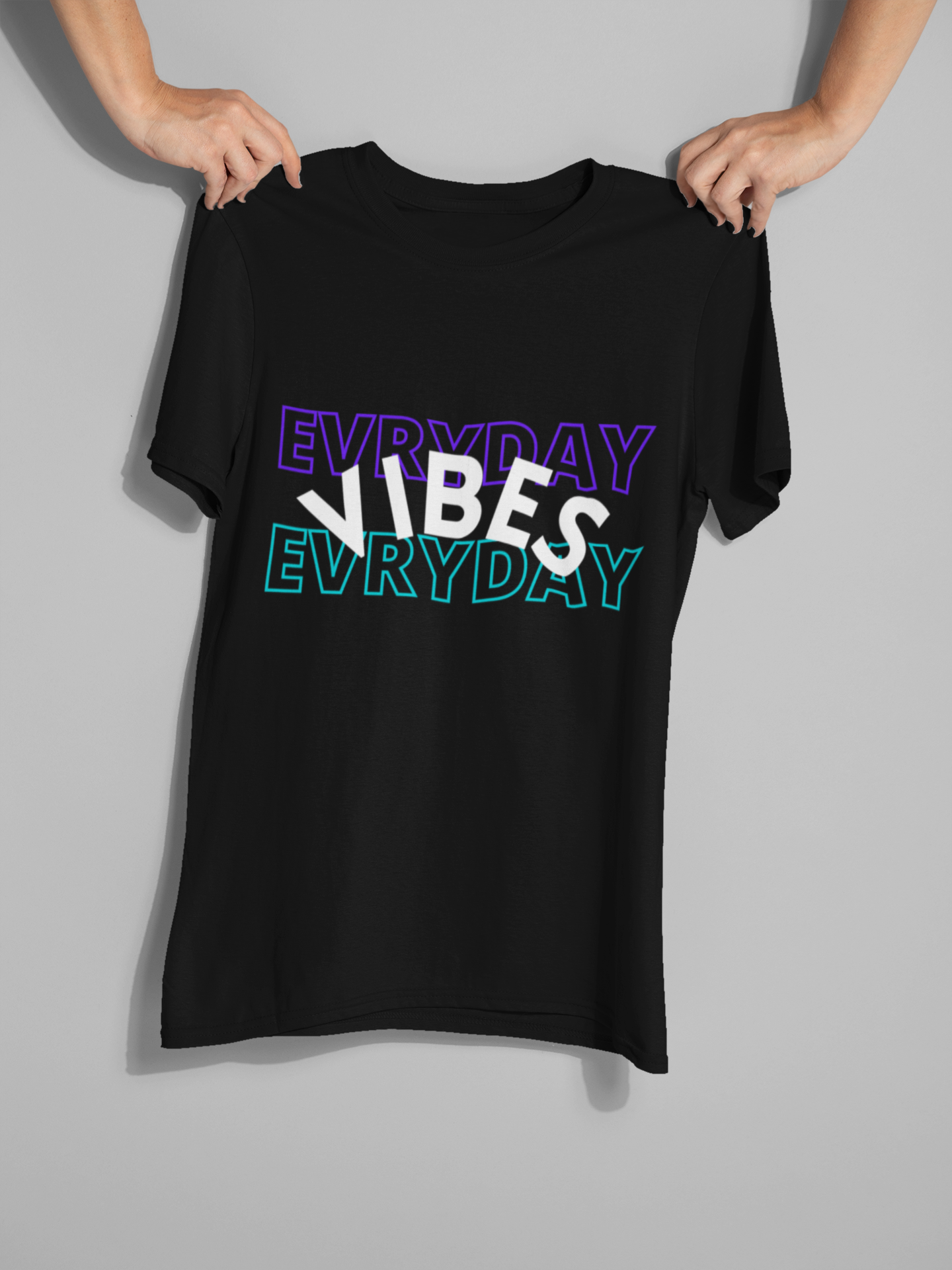 Everyday Vibes - Black Unisex T-Shirt (Style #1)