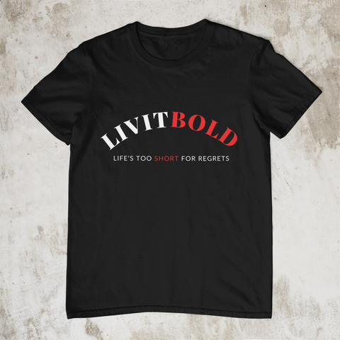 LiVit BOLD Red & White Style Unisex T-Shirt (3 Colors)