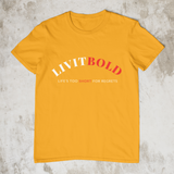 LiVit BOLD Red & White Style Unisex T-Shirt (3 Colors)