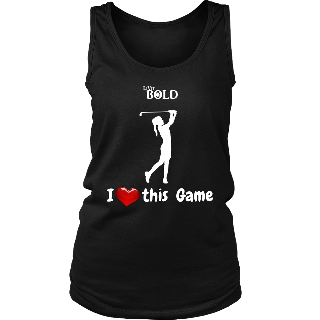 LiVit BOLD District Women's Tank - I Heart this Game - Golf - LiVit BOLD