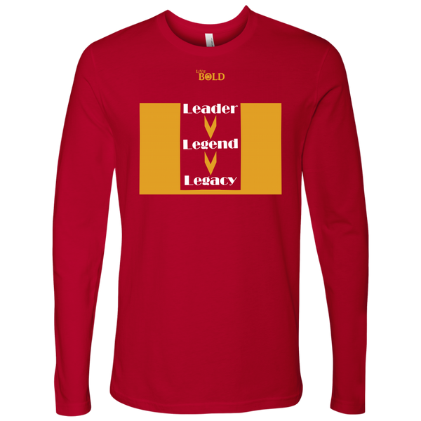Leader.Legend.Legacy Men's Long Sleeve Top- 6 Colors - LiVit BOLD - LiVit BOLD