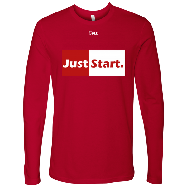 Just Start Men's Long Sleeve T-Shirt - LiVit BOLD - 7 Colors - LiVit BOLD