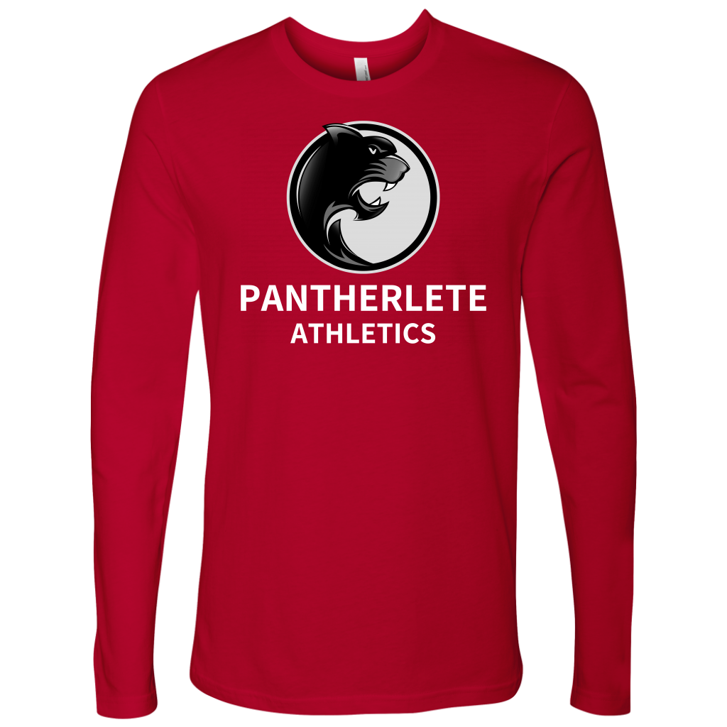 Pantherlete Athletics Men's Long Sleeve Top - Red - LiVit BOLD