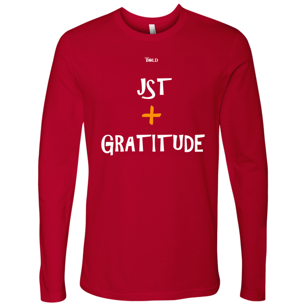 Just Add Gratitude Men's Long Sleeve Top - LiVit BOLD - 6 Colors - LiVit BOLD