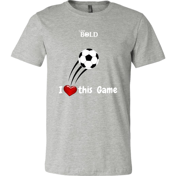 LiVit BOLD Canvas Men's Shirt - I Heart This Game - LiVit BOLD