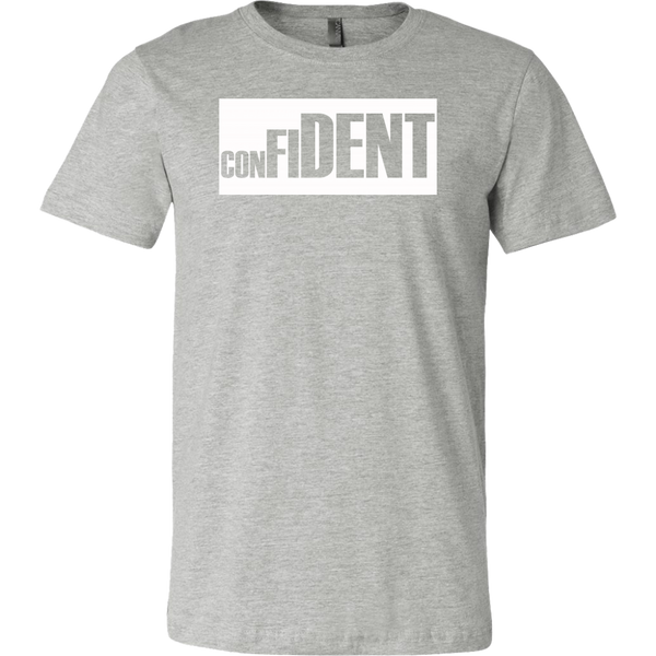 CONFIDENT Front and Back Print Men's T-Shirt - 16 Colors - LiVit BOLD - LiVit BOLD