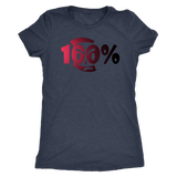 100% Apparel Collection Women's T-Shirt (Half Light Half Dark Style) - LiVit BOLD - 2 Colors - LiVit BOLD