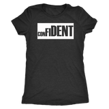 CONFIDENT Front and Back Print Women's Top - 10 Colors - LiVit BOLD - LiVit BOLD