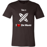 LiVit BOLD Canvas Men's Shirt - I Heart the Waves - Surfing - LiVit BOLD