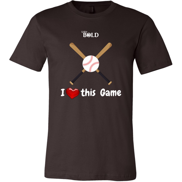 LiVit BOLD Canvas Men's Shirt - I Heart This Game - LiVit BOLD