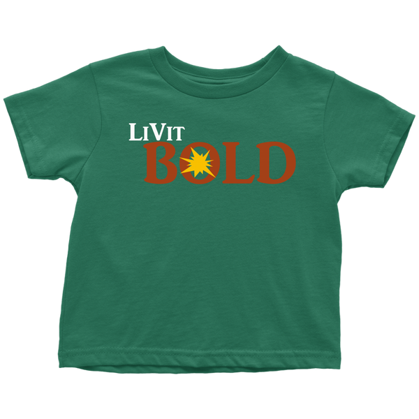 LiVit BOLD Toddler T-Shirt - Wht - LiVit BOLD