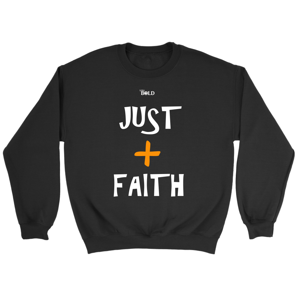 Just Add Faith Unisex Crewneck Sweatshirt - LiVit BOLD - 7 Colors - LiVit BOLD